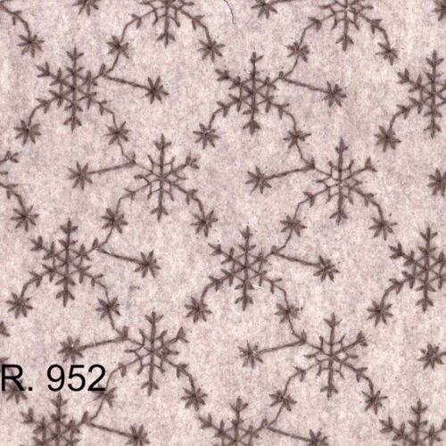 Feltro lana col. 952 ricamato filo lana scuro H.150cm