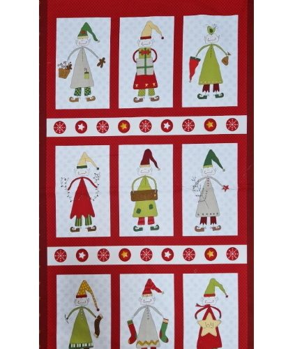 Tessuto Americano Pannello 60x110cm Elfi 2294P-88