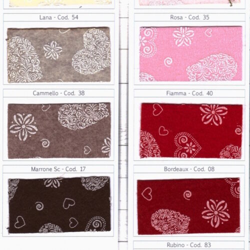 Pannolenci Rubino 83 cuore grande bianco 20x180cm.