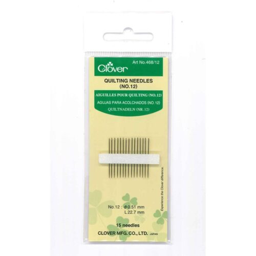 Clover 468/12 Aghi Per Quilting n° 12 - 15 pz