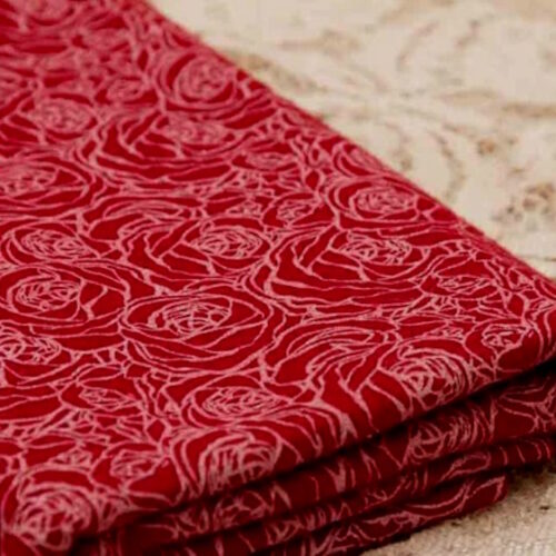 Pannolenci stampato garden bordeaux 20x180cm.