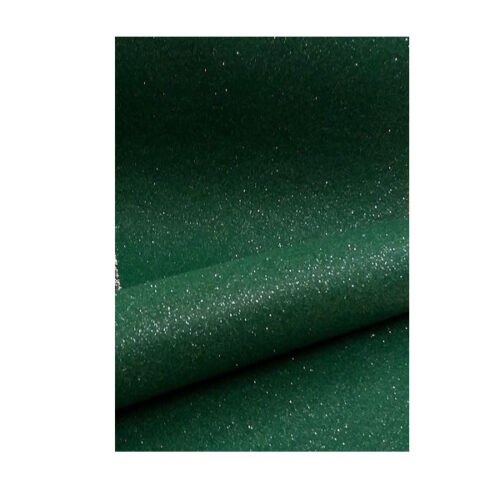 Pannolenci 20x180cm. Verde scuro metal con brillantini