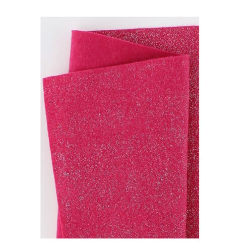 Pannolenci 20x180cm. Fucsia metal con brillantini