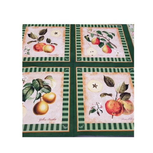 Pannello Tessuto Americano 90x110cm. 1649-76831 F Frutta