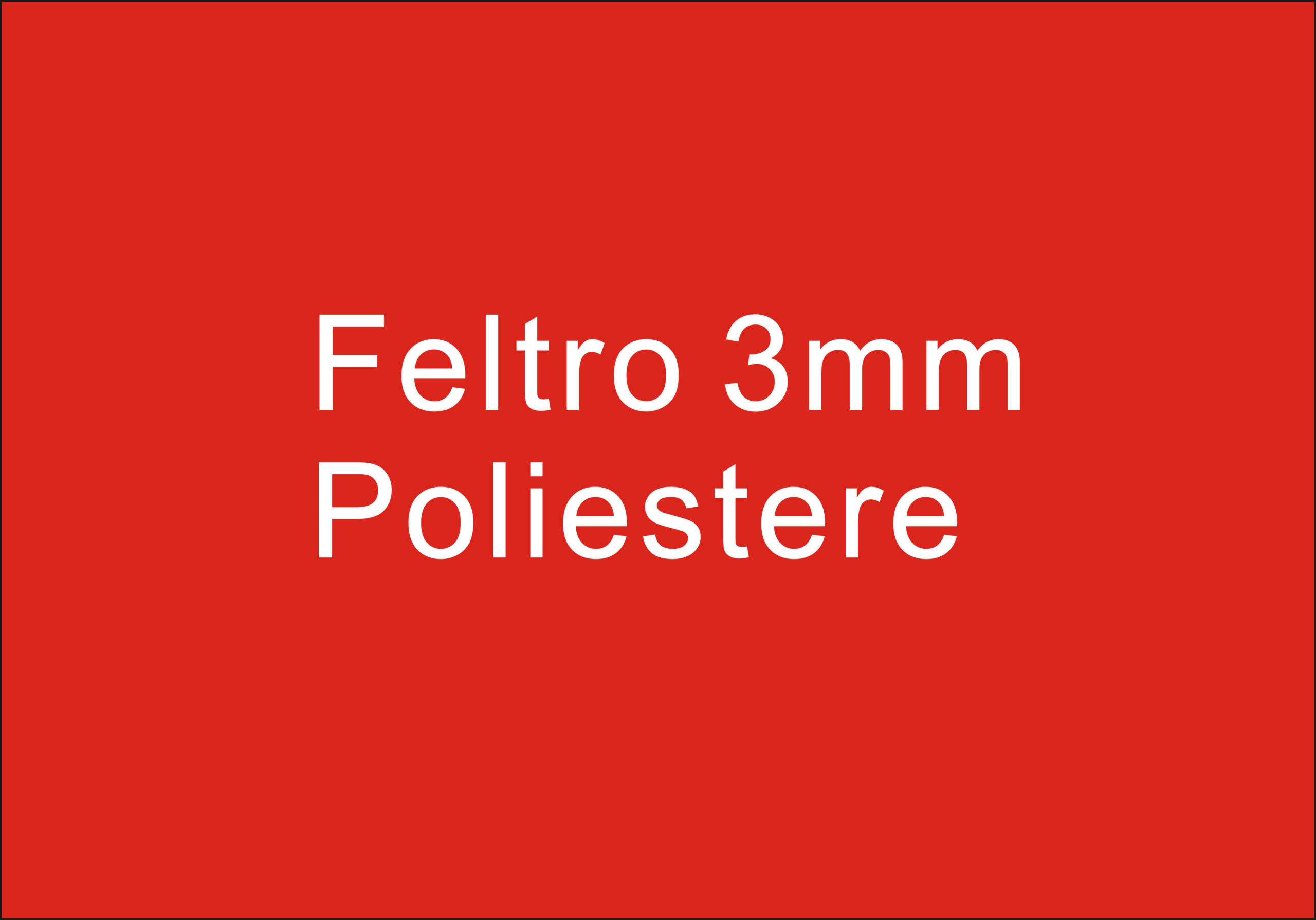 Feltro Poliestere 3mm (selezionare quantità es. 30 per vedere i colori)