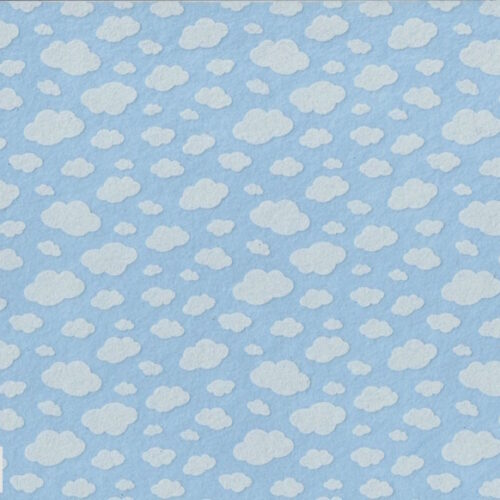 Pannolenci cielo stampato nuvole 20xh.180 e multipli