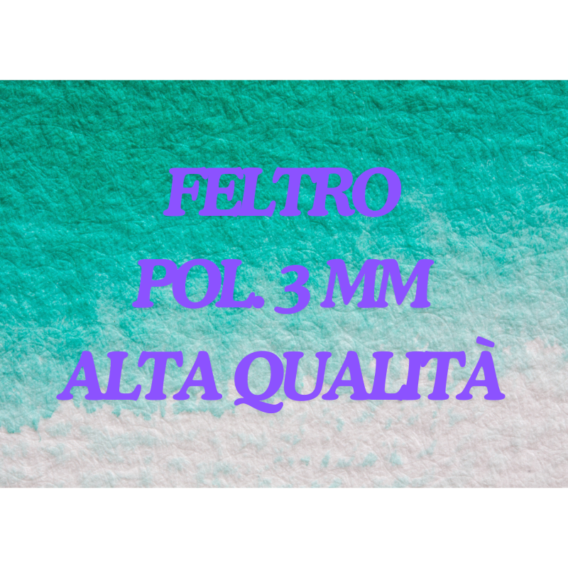 Feltro pol. 3 mm alta qualità