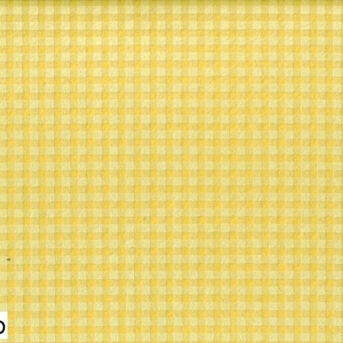Tessuto pannolenci stampa digitale Zephir quadretto giallo  20cm.xh.80cm.