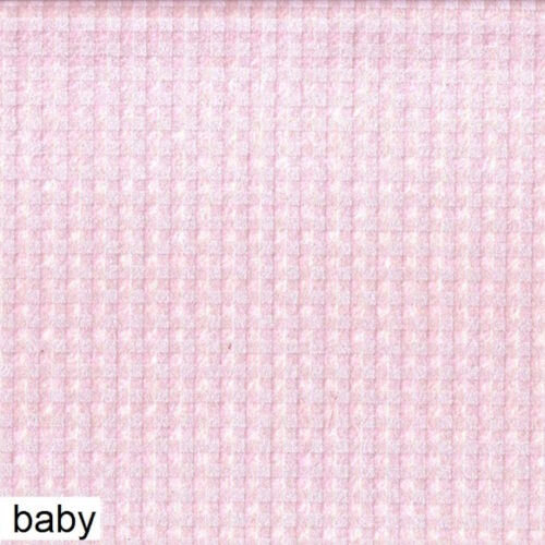 Tessuto pannolenci stampa digitale Zephir quadretto rosa baby  20cm.xh.80cm.