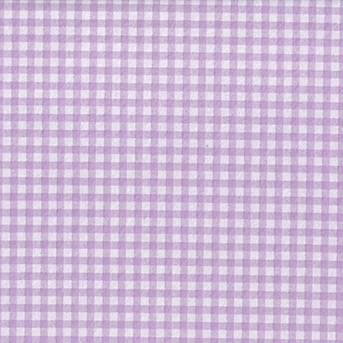 Tessuto pannolenci stampa digitale Zephir quadretto lilla  20cm.xh.80cm.