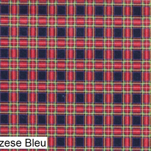 Tessuto pannolenci stampa digitale Scozzese blu  20cm.xh.80cm.
