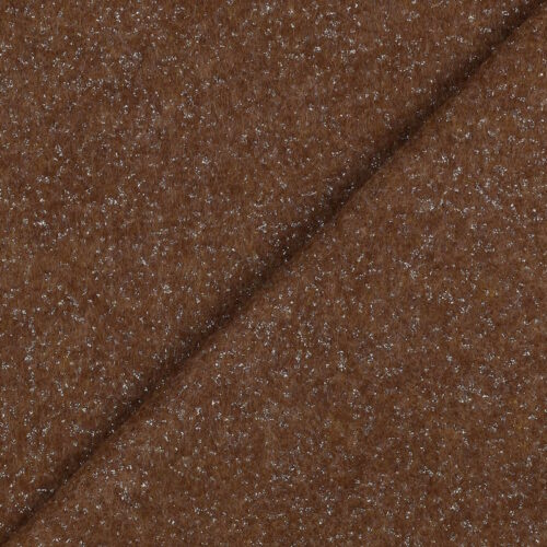 Pannolenci 20x180cm. Marrone metal con brillantini