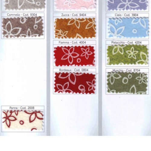 Tessuto panno lenci cielo 3904 stampato Bubble 20x180cm.