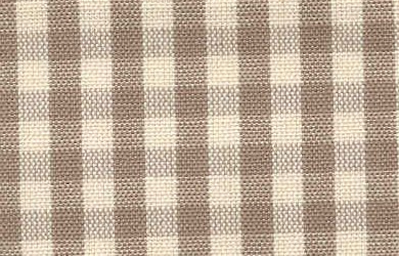 Tessuto cotone grezzo Adige a quadretti col. Nocciola 50xh180cm.