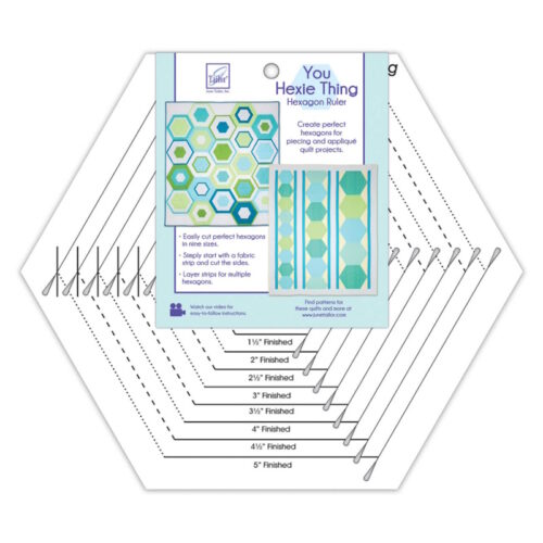 Hexagon ruler you hexie thing, june tailor jt-782 regolo per creare esagoni ultimo pezzo