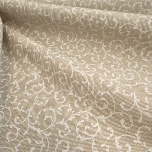 Tessuto cotone fondo grezzo Rametti ecrù 50xh.280cm.