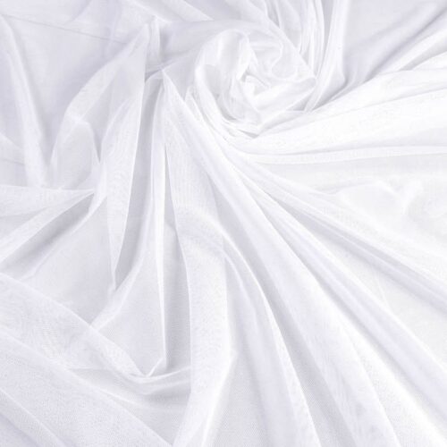 Tessuto tulle bianco 100% poliestere 100xh.280cm.