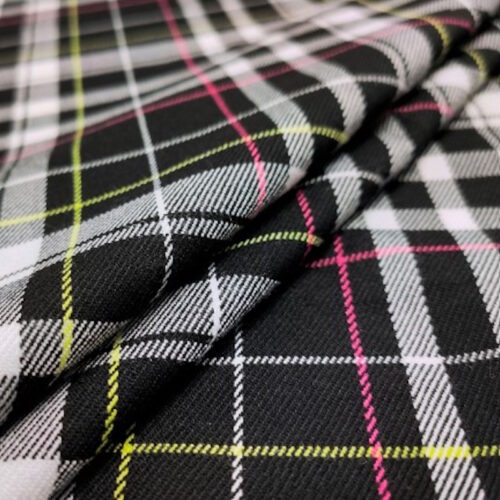 Tessuto scozzese nero 50cm. x h. cm. 140