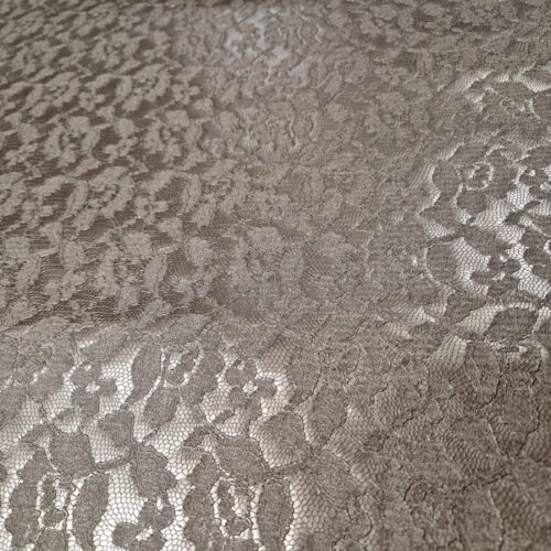 Similpelle grigio scuro 50cm.xH.140 cm. effetto pizzo fiore in rilievo