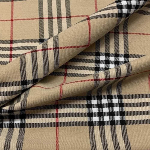 Tessuto scozzese beige 50cm. x h. cm 140