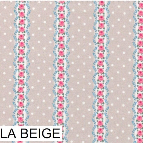 Tessuto Stof France Collection Campagne Chic 25x116cm. Beige rosato 34 Bella