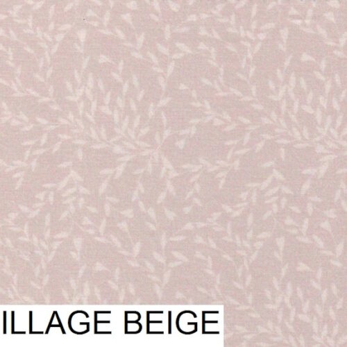 Tessuto Stof France Collection Campagne Chic 25x116cm. Beige rosato 36 Feuillage