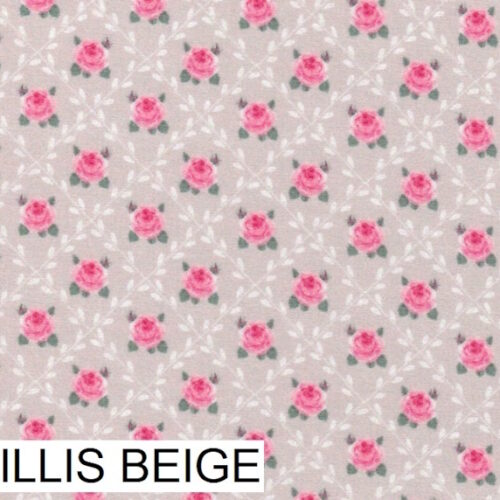 Tessuto Stof France Collection Campagne Chic 25x116cm. Beige rosato 33 Treillis