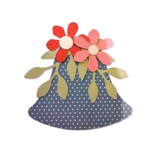 662630 Campana e fiori con foglie Sizzix Bigz L