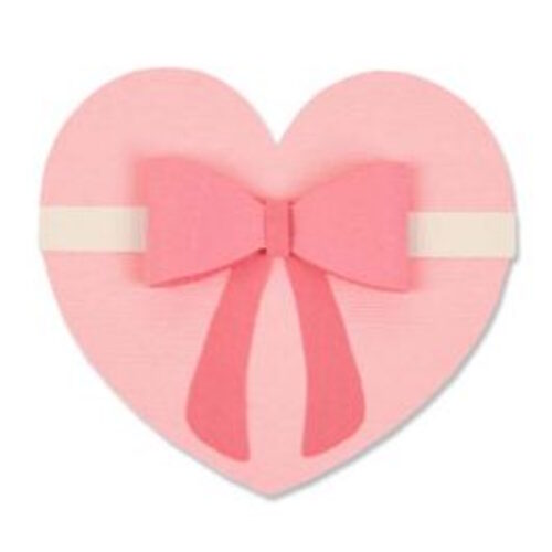 663301 Cuore con fiocco Sizzix