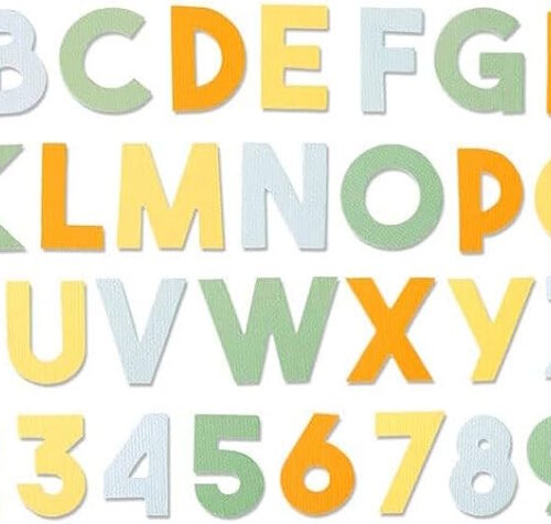 664385 Alfabeto e numeri h.3,18cm  Sizzix Bigz XL