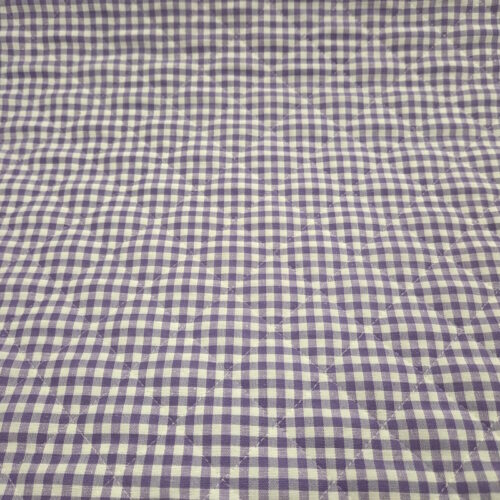 Tessuto Zephir trapuntato ambo i lati a quadretti Lilla 30cm. xh.140cm. Art. 9024