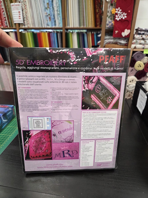 Software Pfaff 5D Embroidery Nuovo solo per Windows 7/Vista/XP Non aggiornabile - immagine 4